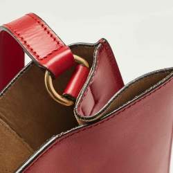 Pre Owned Gucci Red Leather Ghost Tote