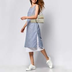 Pre Owned حقيبة كتف غوتشي ديونيسوس سويدي وكانفاس جي جي سوبريم بيج صغيرة