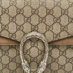 Pre Owned حقيبة كتف غوتشي ديونيسوس سويدي وكانفاس جي جي سوبريم بيج صغيرة