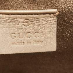 Pre Owned حقيبة كتف غوتشي ديونيسوس سويدي وكانفاس جي جي سوبريم بيج صغيرة