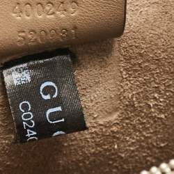 Pre Owned حقيبة كتف غوتشي ديونيسوس سويدي وكانفاس جي جي سوبريم بيج صغيرة