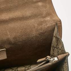 Pre Owned حقيبة كتف غوتشي ديونيسوس سويدي وكانفاس جي جي سوبريم بيج صغ�يرة