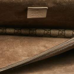 Pre Owned حقيبة كتف غوتشي ديونيسوس سويدي وكانفاس جي جي سوبريم بيج صغيرة