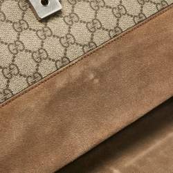 Pre Owned حقيبة كتف غوتشي ديونيسوس سويدي وكانفاس جي جي سوبريم بيج صغيرة