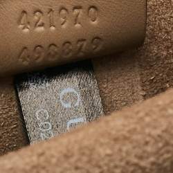 Pre Owned Gucci Beige GG Supreme Canvas and Suede Mini Dionysus Shoulder Bag