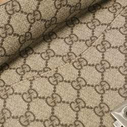 Pre Owned Gucci Beige GG Supreme Canvas and Suede Mini Dionysus Shoulder Bag