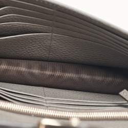 Gucci Grey Leather Leather Interlocking G Wallet On Chain
