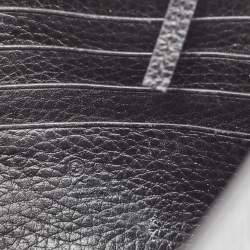 Gucci Black Leather Interlocking G Wallet On Chain