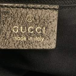 Gucci Beige/Metallic GG Canvas and Leather Abbey D-Ring Tote