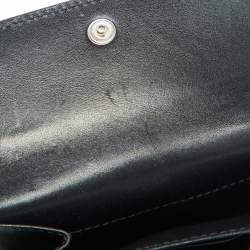 Gucci Brown Karung Leather Trifold Wallet