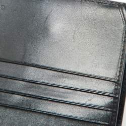 Gucci Brown Karung Leather Trifold Wallet
