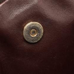 Pre Owned حقيبة غوتشي هيستريا جلد غوتشيسيما بني كبيرة