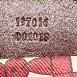 Pre Owned حقيبة غوتشي هيستريا جلد غوتشيسيما بني كبيرة