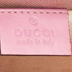 Gucci Pink Leather Small GG Marmont Chain Shoulder Bag