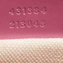 Gucci Pink Leather Small GG Marmont Chain Shoulder Bag