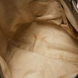 Pre Owned Gucci Grey Guccissima Leather Medium Scarlett Stud Interlocking Hobo