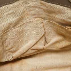 Pre Owned Gucci Grey Guccissima Leather Medium Scarlett Stud Interlocking Hobo