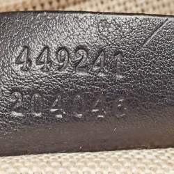 Pre Owned Gucci Black Guccissima Leather Small Bree Tote