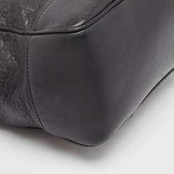 Pre Owned Gucci Black Guccissima Leather Small Bree Tote