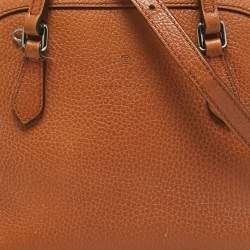 Pre Owned Gucci Brown Leather Mini Dome Satchel