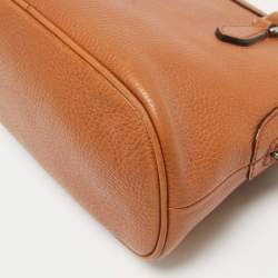Pre Owned Gucci Brown Leather Mini Dome Satchel