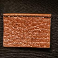 Pre Owned Gucci Brown Leather Mini Dome Satchel