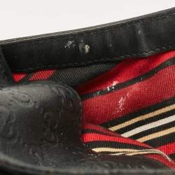 مملوكة مسبقًا Gucci Black Guccissima Leather Britt Shoulder Bag