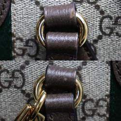 Gucci Brown Beige/Ebony Ophidia GG Small Tote Bag