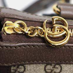 Gucci Brown Beige/Ebony Ophidia GG Small Tote Bag