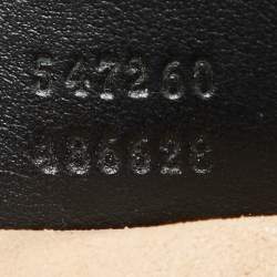 Pre Owned Gucci Black Leather GG Marmont Mini Top Handle Bag