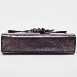 Gucci Purple Guccissima Patent Leather Medium Emily Shoulder Bag