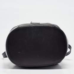 Pre Owned Gucci Black Diamante Leather Hilary Bucket Bag