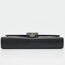 Gucci Black Leather Leather Dionysus Wallet On Chain