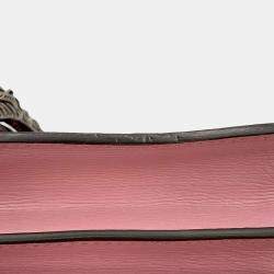مملوكة مسبقًا Gucci Pink Leather Dionysus GG Supreme Heart Valentine Chain Shoulder Small Bag