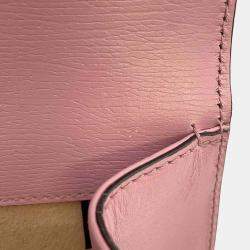 مملوكة مسبقًا Gucci Pink Leather Dionysus GG Supreme Heart Valentine Chain Shoulder Small Bag