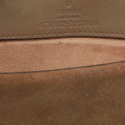 Pre Owned Gucci Beige Coated Canvas and Suede Super Mini Dionysus Crossbody Bag