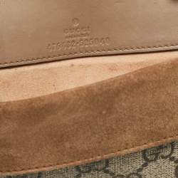 Pre Owned Gucci Beige Coated Canvas and Suede Super Mini Dionysus Crossbody Bag