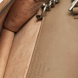 Pre Owned Gucci Beige Coated Canvas and Suede Super Mini Dionysus Crossbody Bag