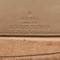Pre Owned Gucci Beige Coated Canvas and Suede Super Mini Dionysus Crossbody Bag