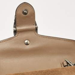 Pre Owned Gucci Beige Coated Canvas and Suede Super Mini Dionysus Crossbody Bag