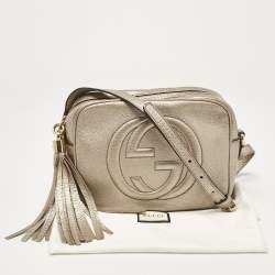 Pre Owned Gucci Beige Leather Small Soho Disco Crossbody Bag