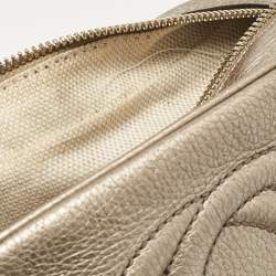 Pre Owned Gucci Beige Leather Small Soho Disco Crossbody Bag