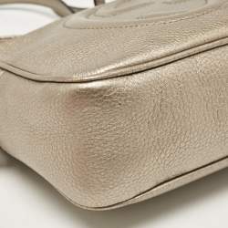 Pre Owned Gucci Beige Leather Small Soho Disco Crossbody Bag
