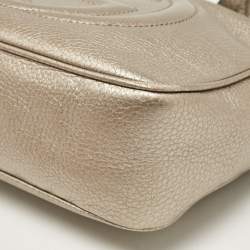 Pre Owned Gucci Beige Leather Small Soho Disco Crossbody Bag