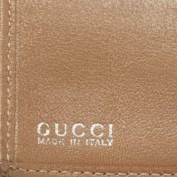 Gucci Brown Leather Horsebit Continental Wallet