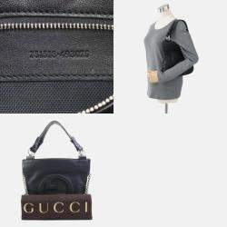 Gucci Black Leather Blondie Small Tote Bag