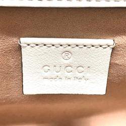 Gucci White GG Marmont bag