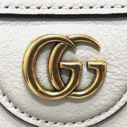 Gucci White GG Marmont bag