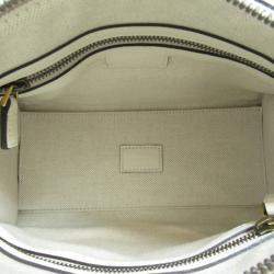 Gucci White leather Mini Top Handle Shoulder Bag