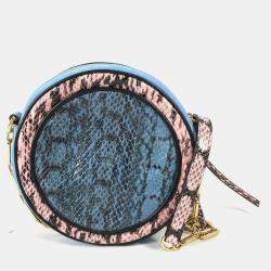 Gucci blue Round Pochette Crossbody Chain Bag